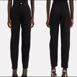 WEWOREWHAT Dani Modern Ultra High Rise Boyfriend Black Jeans size 25